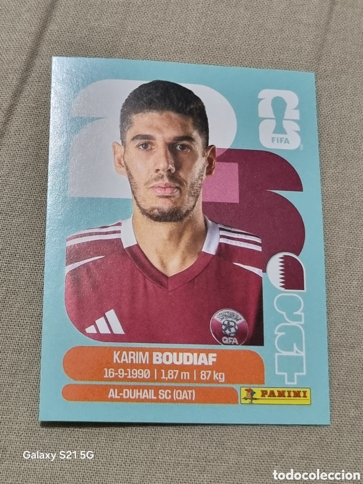 Coleccionismo Cromos antiguos: 10 - BOUDIAF , QATAR FIFA WORLD CUP 2026