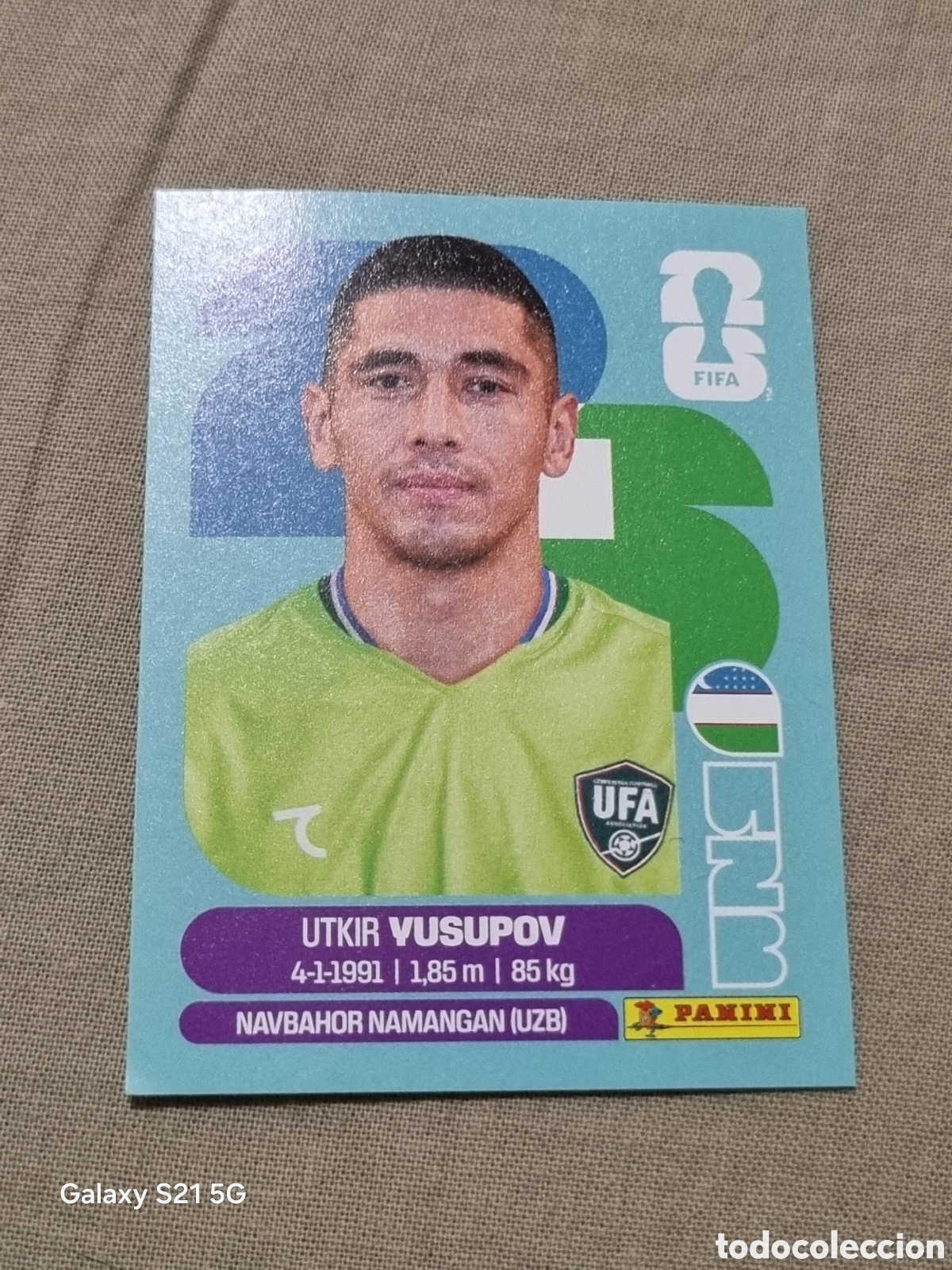 Coleccionismo Cromos antiguos: 2 - YUSUPOV , UZBEKIST&Aacute;N FIFA WORLD CUP 2026
