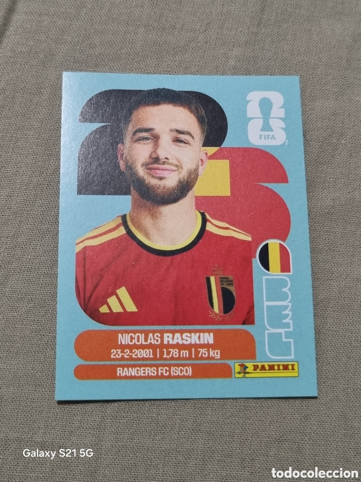 Coleccionismo Cromos antiguos: 11 - RASKIN , B&Eacute;LGICA FIFA WORLD CUP 2026