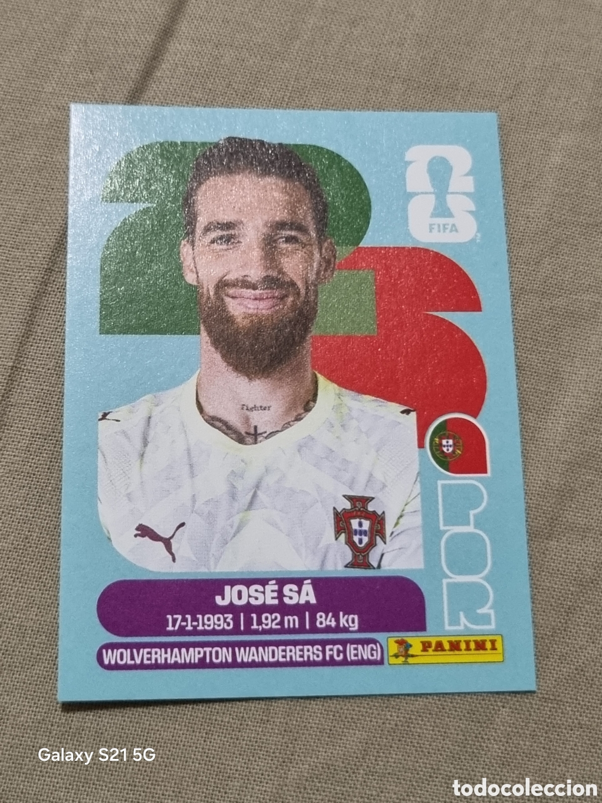 Coleccionismo Cromos antiguos: 3 - JOSE SA , PORTUGAL FIFA WORLD CUP 2026