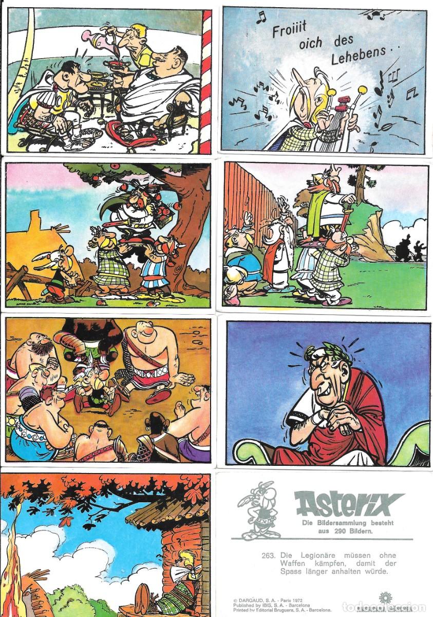 Coleccionismo Cromos antiguos: i&ntilde;i LOTE 57 CROMOS NUEVOS ASTERIX BRUGUERA 1972 roble