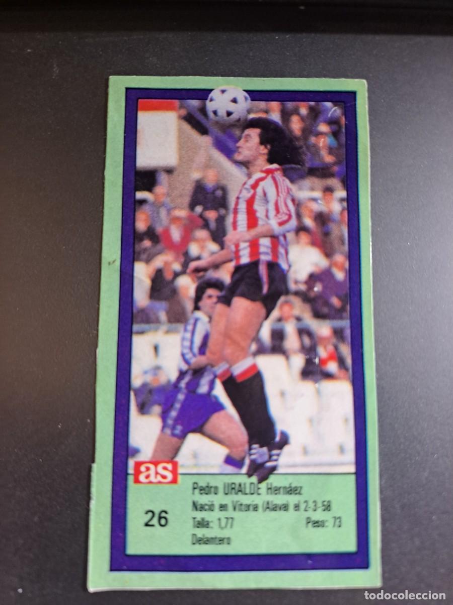 Coleccionismo Cromos antiguos: CROMO URALDE 26 ATHLETIC CLUB DE BILBAO LIGA 1989 1990 89 90 DIARIO AS ASES NUNCA PEGADO