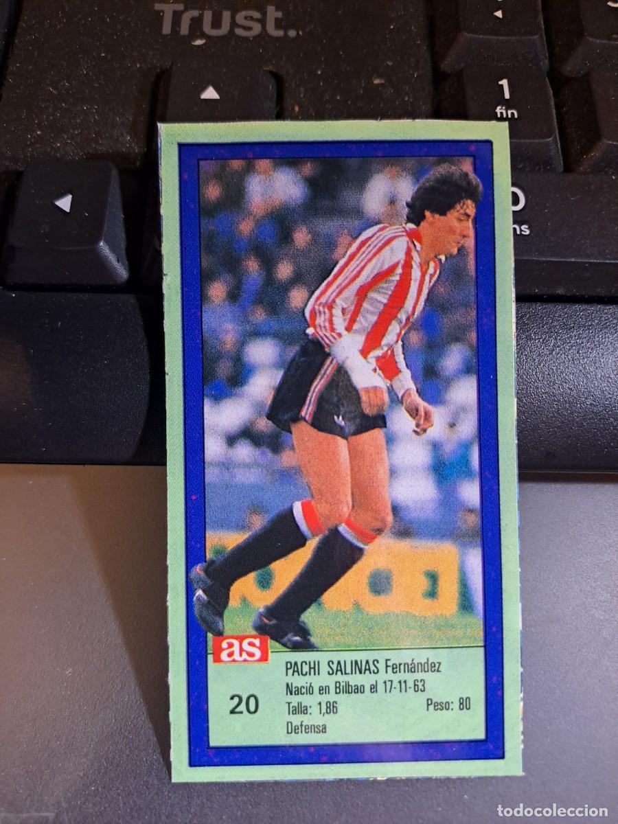 Coleccionismo Cromos antiguos: CROMO PACHI SALINAS 20 ATHLETIC CLUB DE BILBAO LIGA 1989 1990 89 90 DIARIO AS ASES RECORTADO