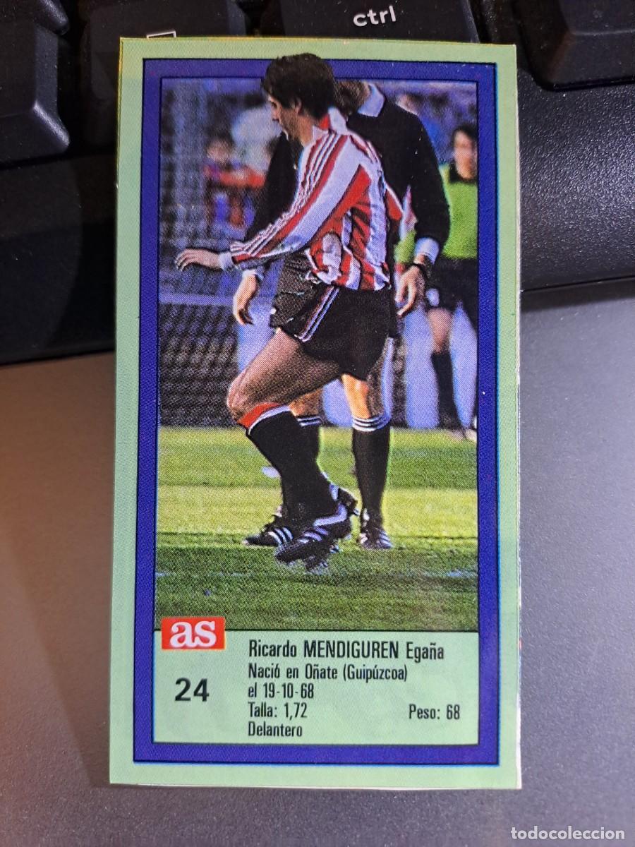 Coleccionismo Cromos antiguos: CROMO MENDIGUREN 24 ATHLETIC CLUB DE BILBAO LIGA 1989 1990 89 90 DIARIO AS ASES RECORTADO