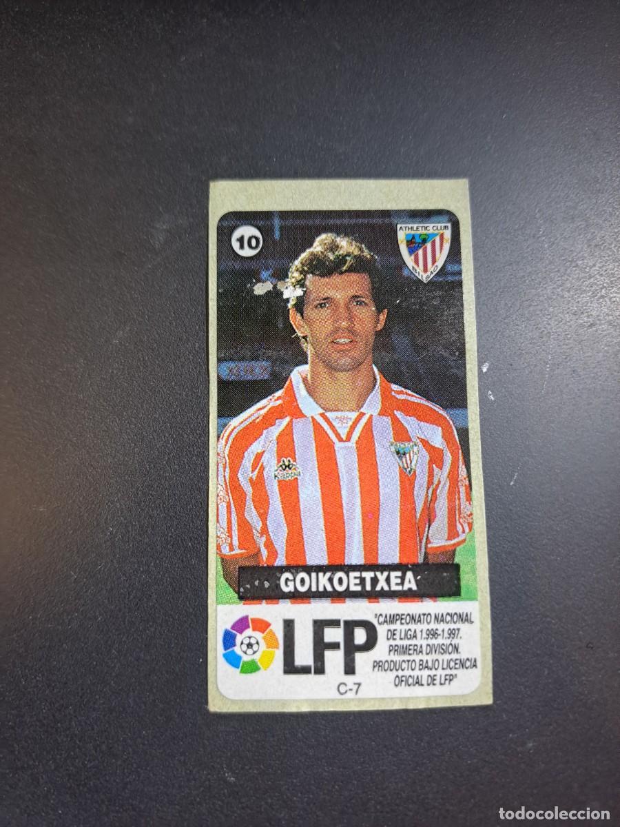 Coleccionismo Cromos antiguos: CHICLE VIDAL GOIKOETXEA 10 ATHLETIC CLUB DE BILBAO LIGA ESTRELLAS 1996 1997 96 97 CROMO NUNCA PEGADO