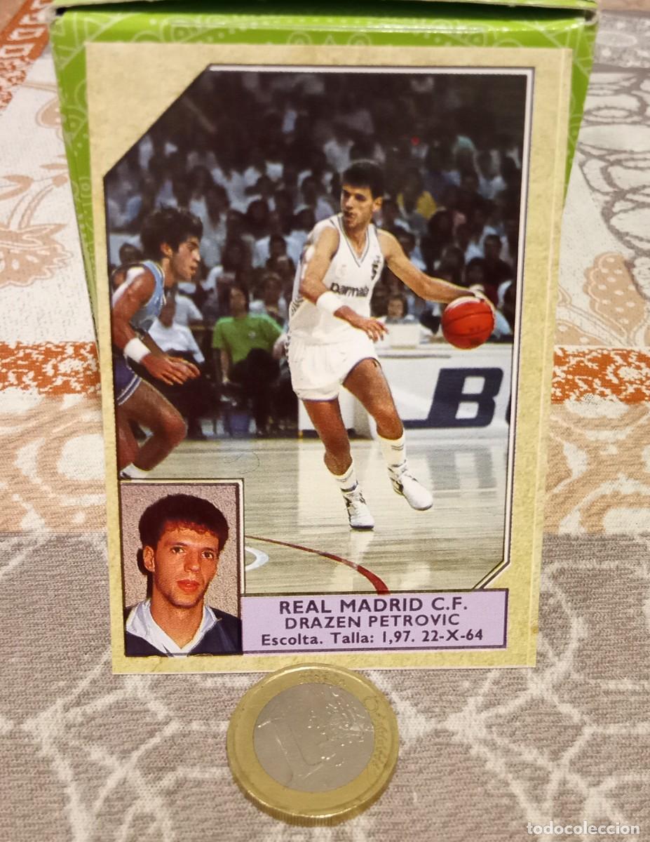 Coleccionismo Cromos antiguos: CROMO PEGATINA DRAZEN PETROVIC #114 J. MERCHANTE CONVERSE ESPA&Ntilde;A 1988 REAL MADRID BASKET 88 89