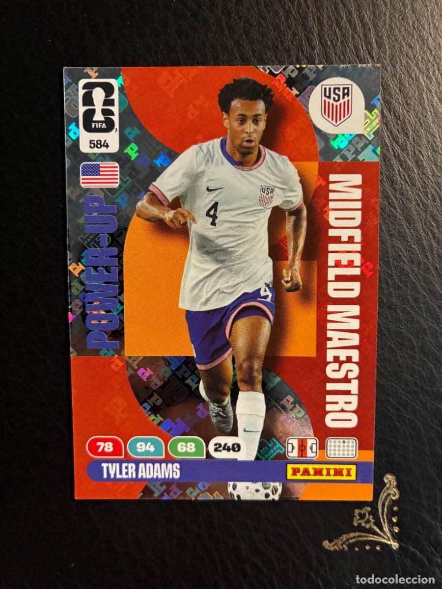 Coleccionismo Cromos antiguos: 584 TYLER ADAMS USA MIDFIELD MAESTRO FIFA WORLD CUP ADRENALYN MUNDIAL 2026 26 PANINI