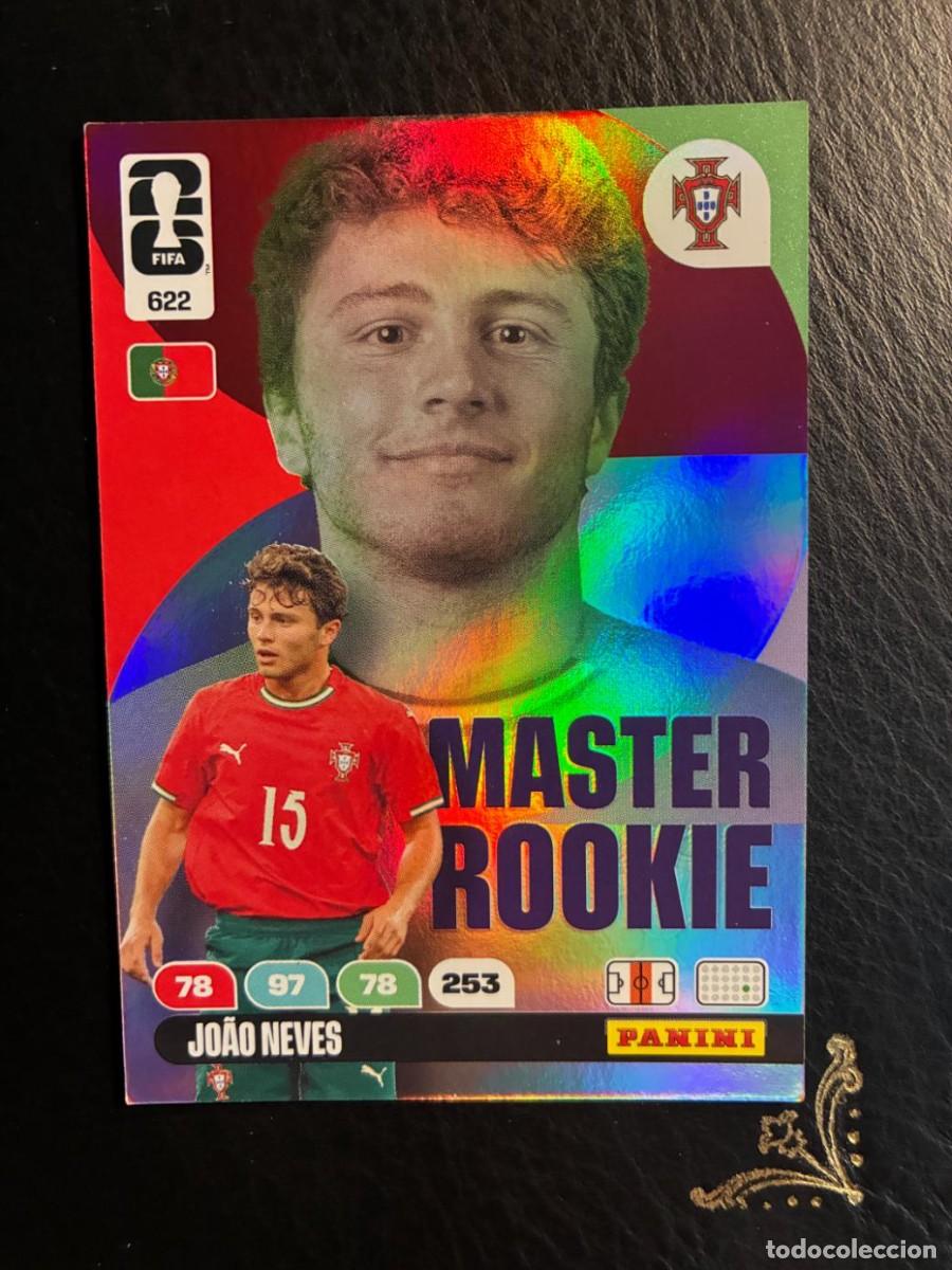 Colecionismo Cromos antigos: 622 JOAO NEVES MASTER ROOKIE POORTUGAL FIFA WORLD CUP ADRENALYN MUNDIAL 2026 26 PANINI