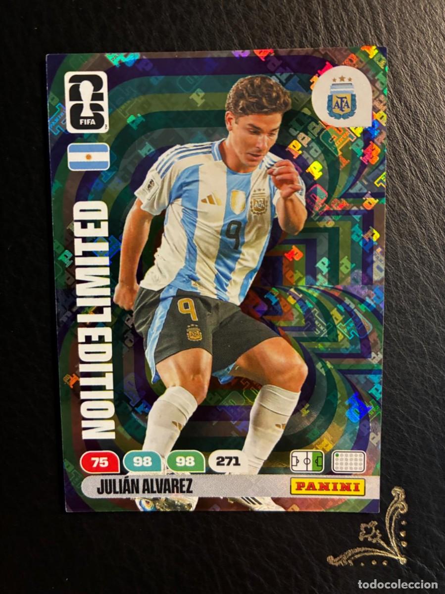 Coleccionismo Cromos antiguos: JULIAN ALVAREZ EDICION LIMITADA LIMITED EDITION FIFA WORLD CUP ADRENALYN MUNDIAL 2026 26 PANINI