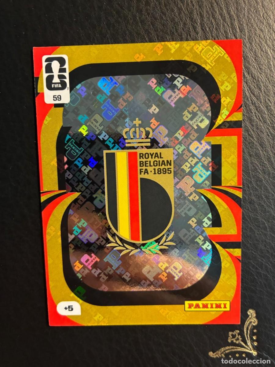 Collezionismo Figurine antiche: 59 ESCUDO BELGICA FIFA WORLD CUP ADRENALYN MUNDIAL 2026 26 PANINI
