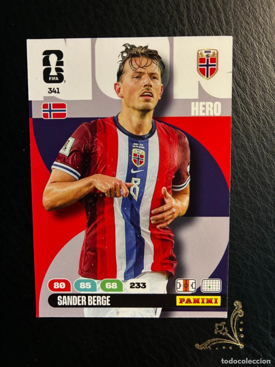 Coleccionismo Cromos antiguos: 341 SANDER BERGE NORUEGA FIFA WORLD CUP ADRENALYN MUNDIAL 2026 26 PANINI