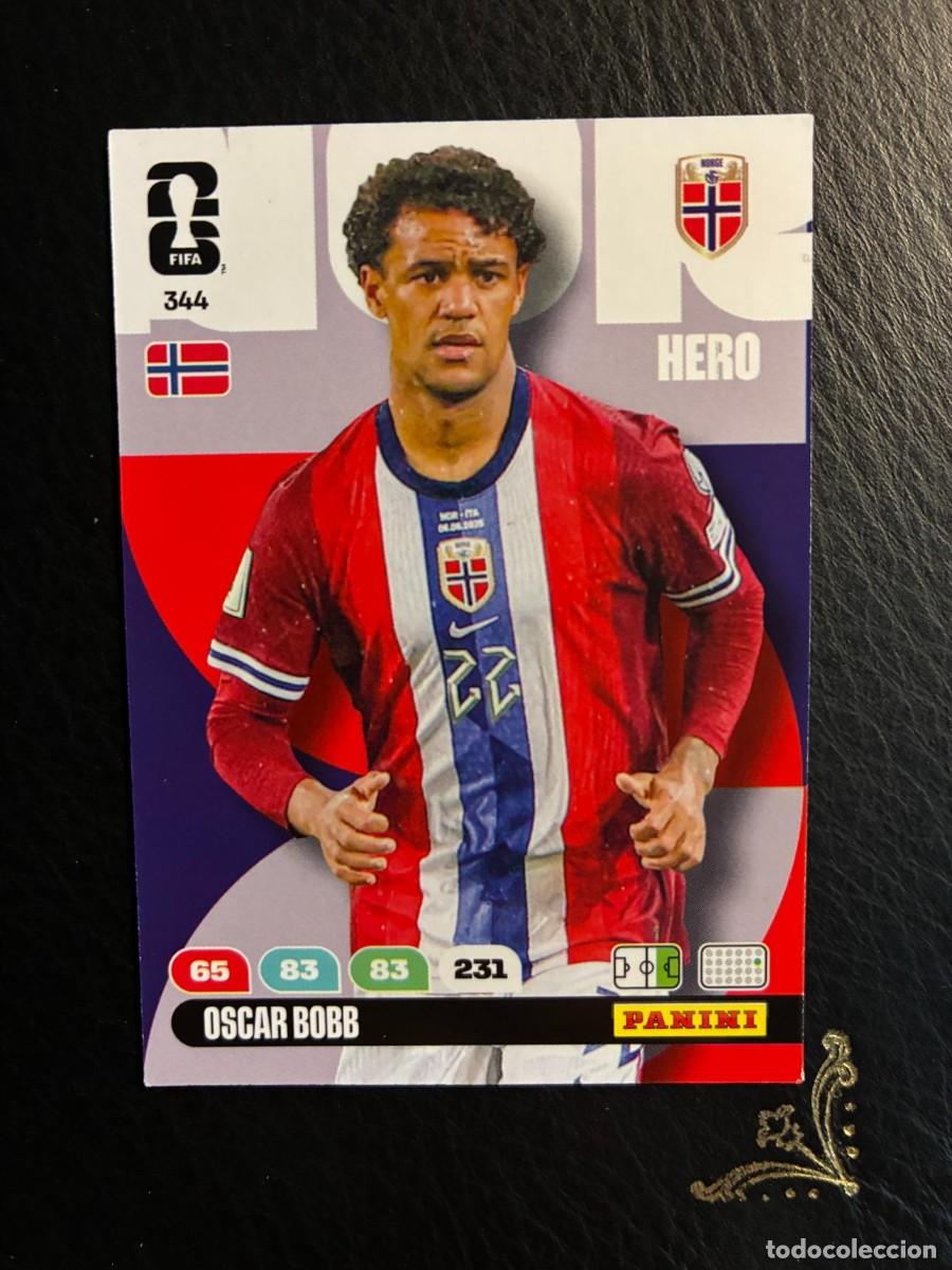 Coleccionismo Cromos antiguos: 344 OSCAR BOBB NORUEGA FIFA WORLD CUP ADRENALYN MUNDIAL 2026 26 PANINI