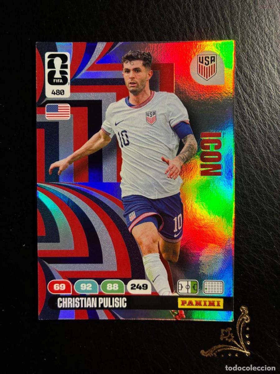 Coleccionismo Cromos antiguos: 480 CHRISTIAN PULISIC ICON USA FIFA WORLD CUP ADRENALYN MUNDIAL 2026 26 PANINI
