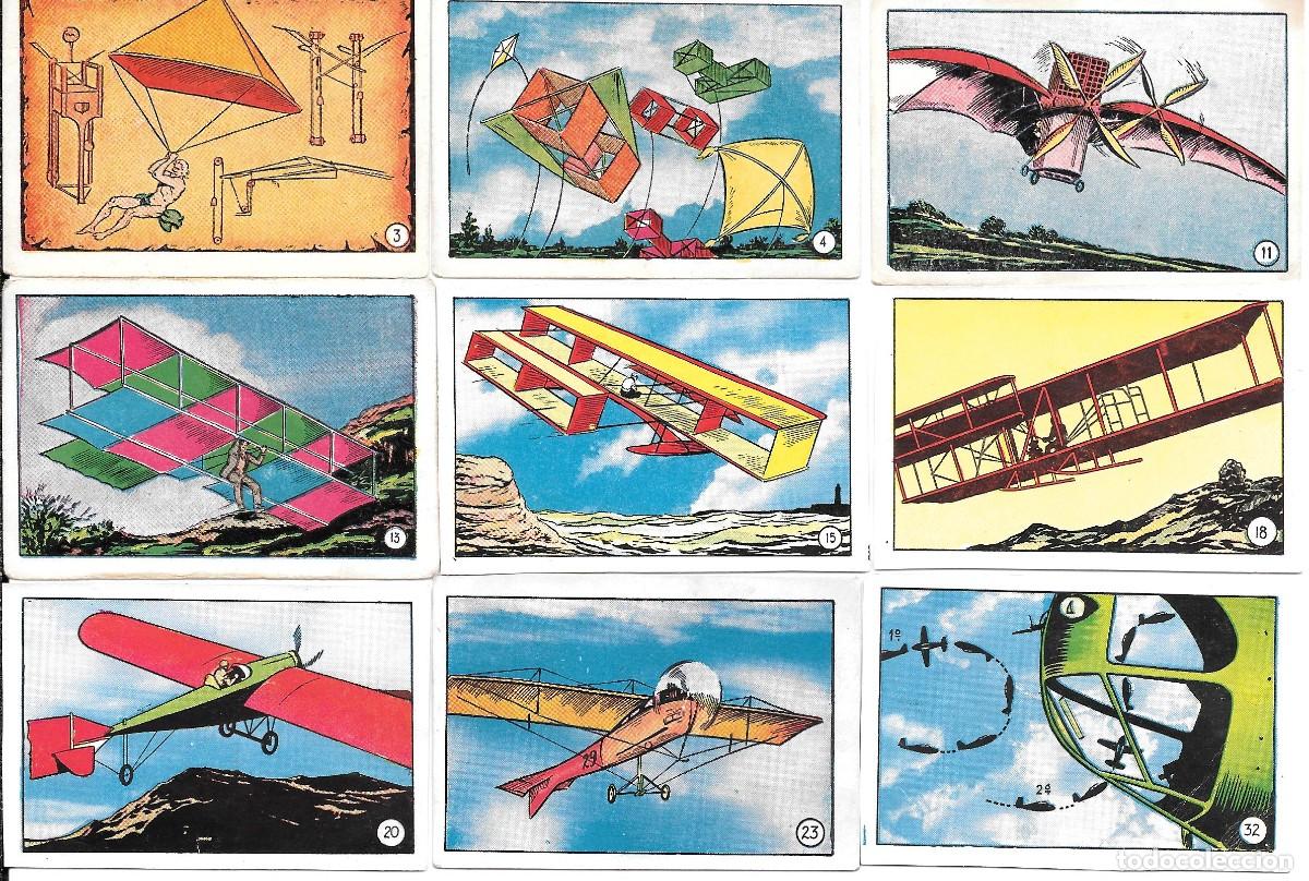 Coleccionismo Cromos antiguos: i&ntilde;i LOTE 98 CROMOS AVIACI&Oacute;N DE 1900 A 1950 CLIPPER 1952 roble
