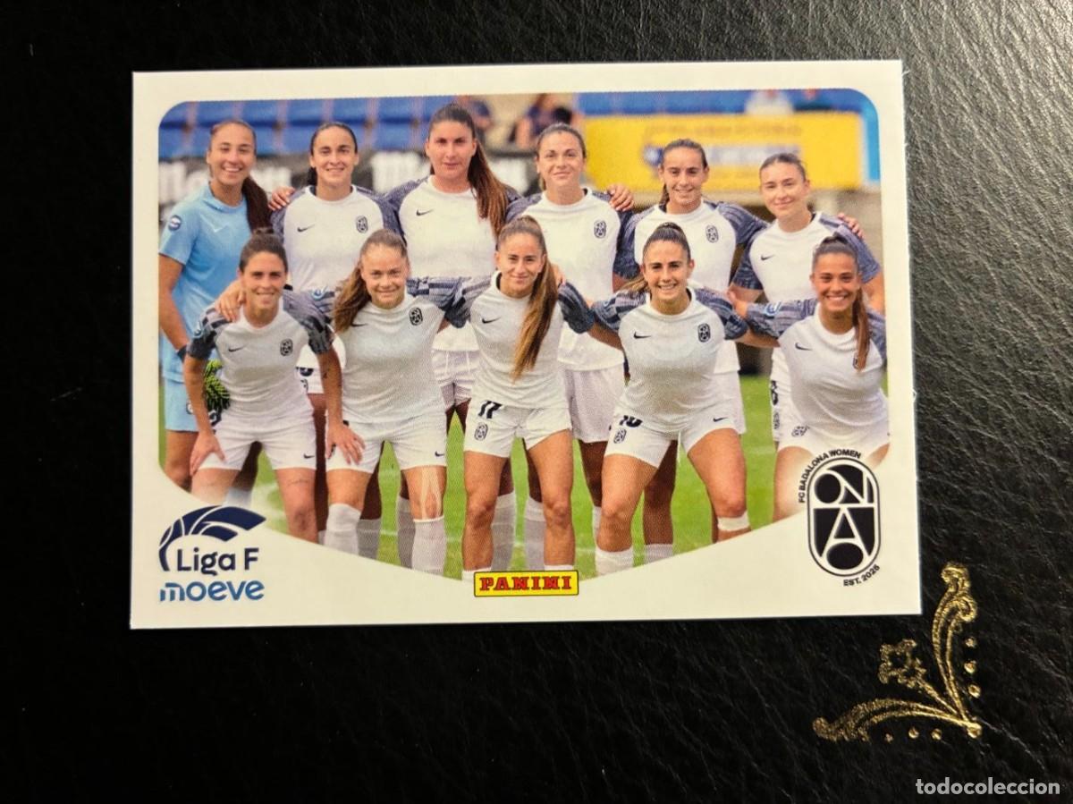 Coleccionismo Cromos antiguos: 63 EQUIPO ALINEACION BADALONA LIGA FEMENINA F MOEWE 25 26 2025 2026