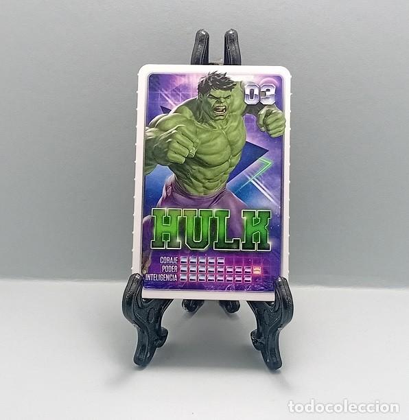 Coleccionismo Cromos antiguos: N&ordm; 3 HULK DESCUBRE TU PODER! MARVEL CROMO CARTA CARD CARREFOUR 2022 SUPER H&Eacute;ROES C&Oacute;MIC