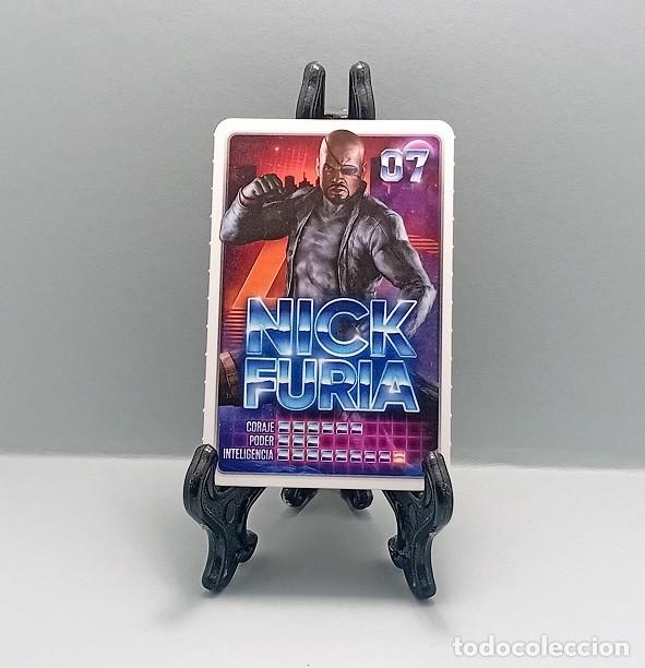 Coleccionismo Cromos antiguos: N&ordm; 7 NICK FURIA DESCUBRE TU PODER! MARVEL CROMO CARTA CARD CARREFOUR 2022 SUPER H&Eacute;ROES C&Oacute;MIC