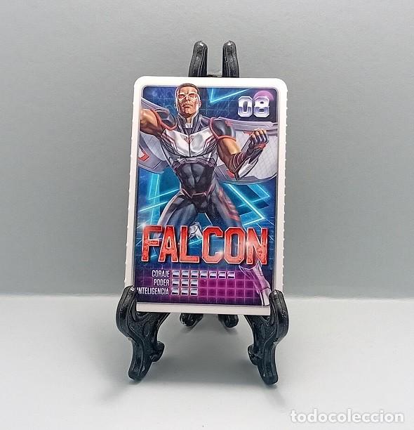 Coleccionismo Cromos antiguos: N&ordm; 8 FALCON DESCUBRE TU PODER! MARVEL CROMO CARTA CARD CARREFOUR 2022 SUPER H&Eacute;ROES C&Oacute;MIC