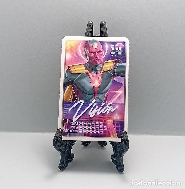 Coleccionismo Cromos antiguos: N&ordm; 14 VISI&Oacute;N DESCUBRE TU PODER! MARVEL CROMO CARTA CARD CARREFOUR 2022 SUPER H&Eacute;ROES C&Oacute;MIC
