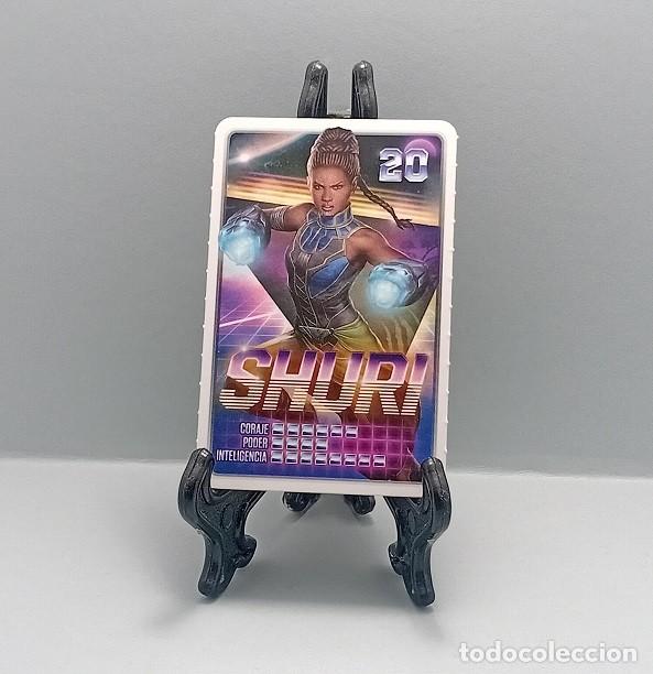 Coleccionismo Cromos antiguos: N&ordm; 20 SHURI DESCUBRE TU PODER! MARVEL CROMO CARTA CARD CARREFOUR 2022 SUPER H&Eacute;ROES C&Oacute;MIC