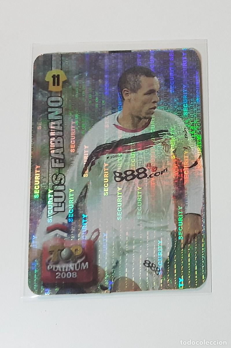 Coleccionismo Cromos antiguos: Mundicromo 07 08 Luis fabiano Sevilla top platinum 2008 security horizontal 750
