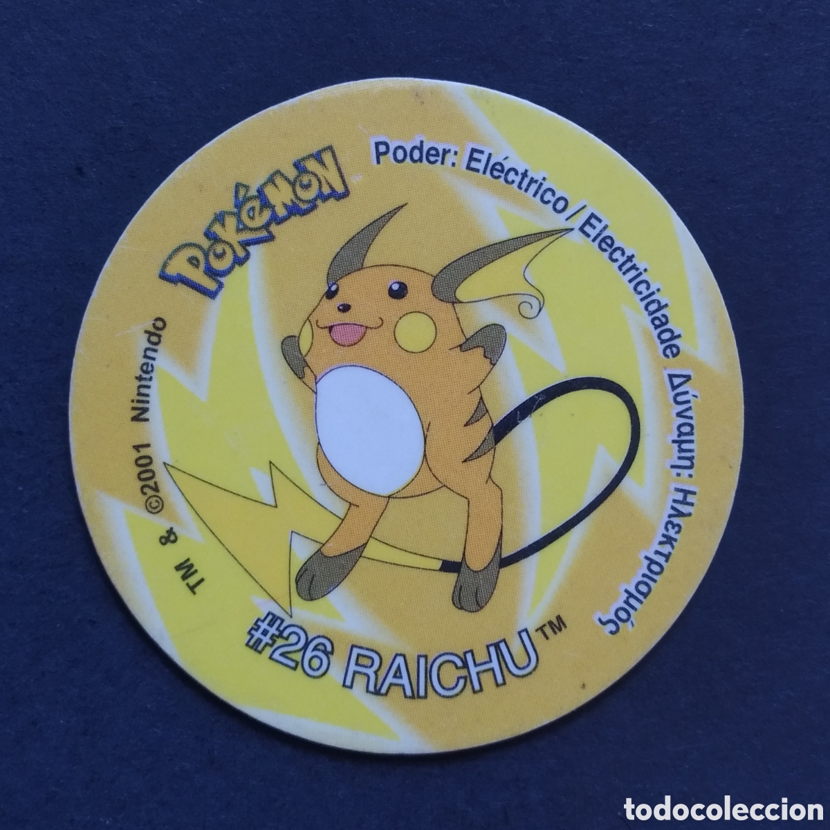 Coleccionismo Cromos antiguos: TAZO - N&ordm; 067 - #26 RAICHU - POKEMON TAZO 2 - MATUTANO - A&Ntilde;O 2001