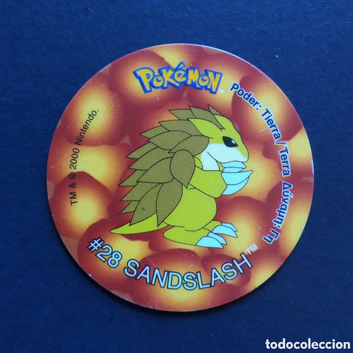Coleccionismo Cromos antiguos: TAZO - N&ordm; 068 - #28 SANDSLASH - POKEMON TAZO 2 - MATUTANO - A&Ntilde;O 2000