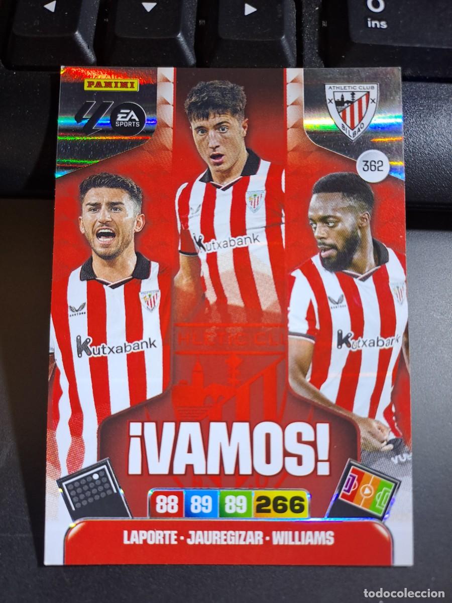Coleccionismo Cromos antiguos: ADRENALYN XL VAMOS LAPORTE JAUREGIZAR WILLIAMS 362 ATHLETIC CLUB BILBAO LIGA 2025 2026 25 26 PANINI