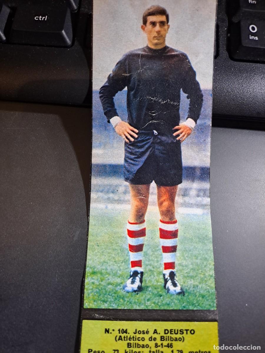 Coleccionismo Cromos antiguos: CROMO DEUSTO 104 ATHLETIC CLUB DE BILBAO LIGA 1967 1968 67 68 EL ALCAZAR NUNCA PEGADO