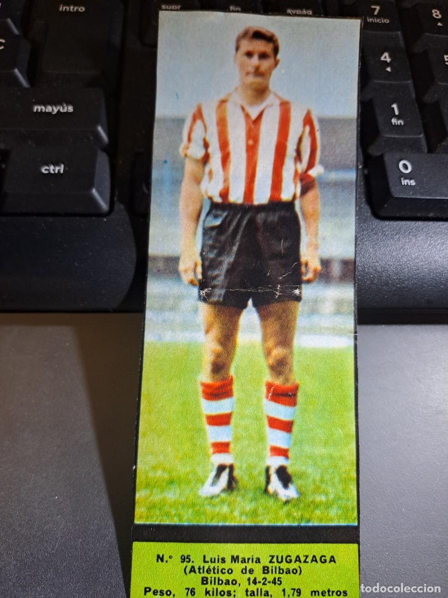 Coleccionismo Cromos antiguos: CROMO ZUGAZAGA 95 ATHLETIC CLUB DE BILBAO LIGA 1967 1968 67 68 EL ALCAZAR NUNCA PEGADO