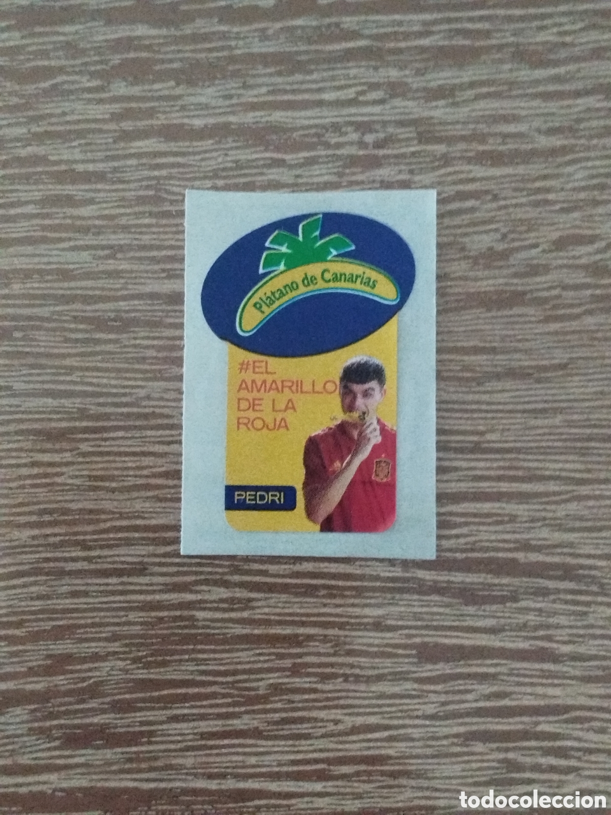 Coleccionismo Cromos antiguos: Pedri - El Sabor de la Roja - Platano de Canarias - Seleccion Espa&ntilde;ola - Qatar 2022 - Espa&ntilde;a