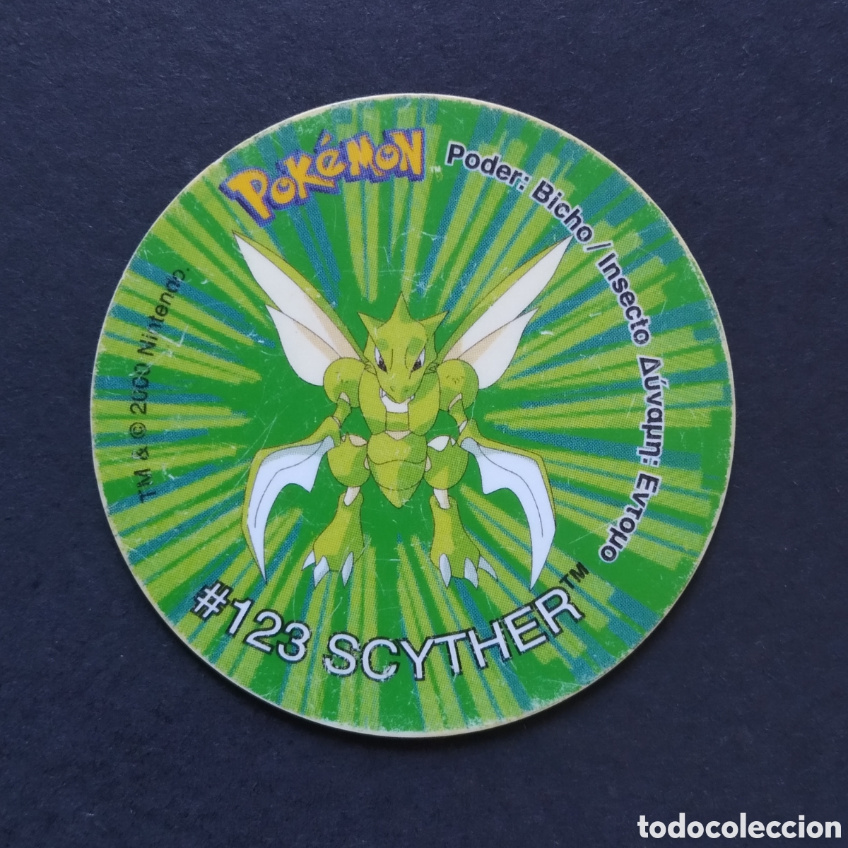 Coleccionismo Cromos antiguos: TAZO - N&ordm; 129 - #123 SCYTHER - POKEMON TAZO 2 - MATUTANO - A&Ntilde;O 2000