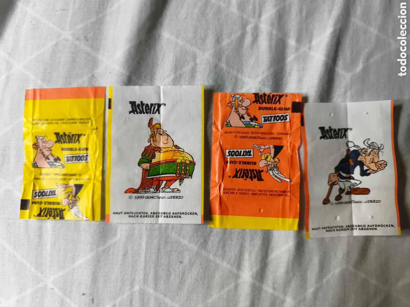 Collectionnisme Cartes &agrave; collectionner anciennes: CALCAMONIAS Y ENVOLTORIO BUBBLE-GUM ASTERIX