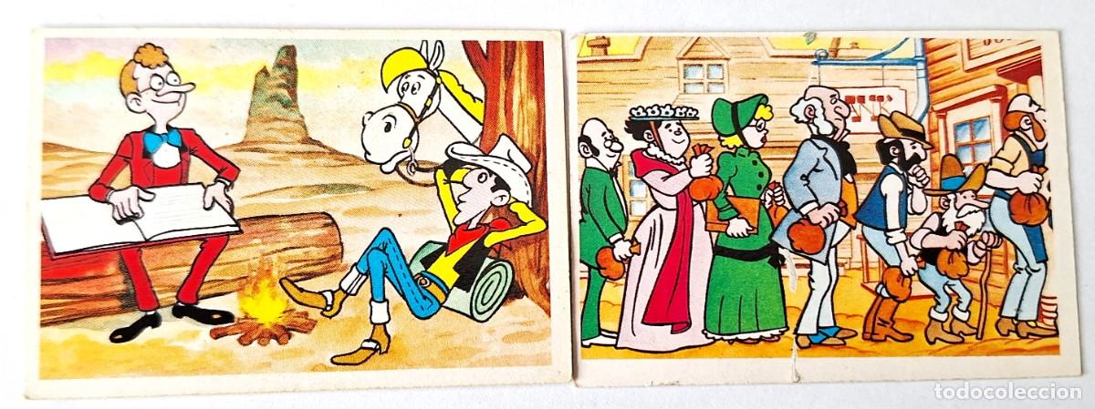 Coleccionismo Cromos antiguos: LOTE 2 CROMOS DISTINTOS LUCKY LUKE - EDICIONES ESTE - NUNCA PEGADOS