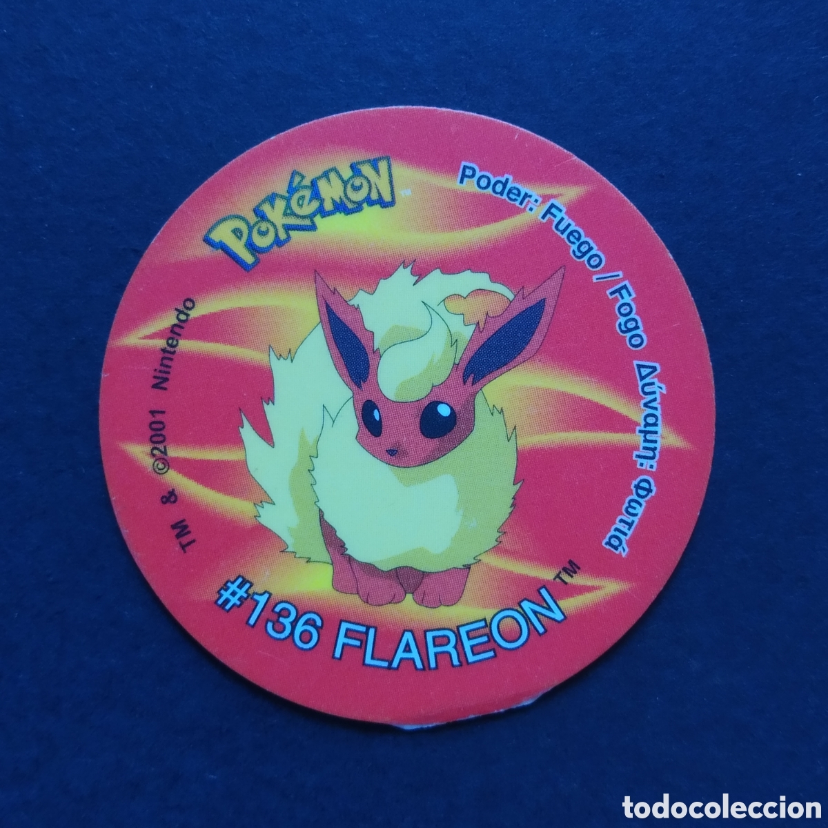 Coleccionismo Cromos antiguos: TAZO - N&ordm; 140 - #136 FLAREON - POKEMON TAZO 2 - MATUTANO - A&Ntilde;O 2001