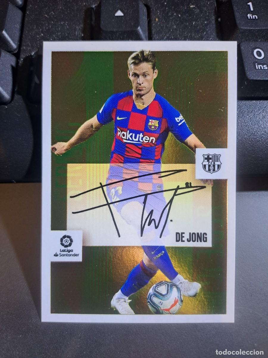 Coleccionismo Cromos antiguos: CROMO DE JONG 3 BARCELONA SERIE 10 LIGA 2020 2021 20 21 ESTE PANINI NUNCA PEGADO