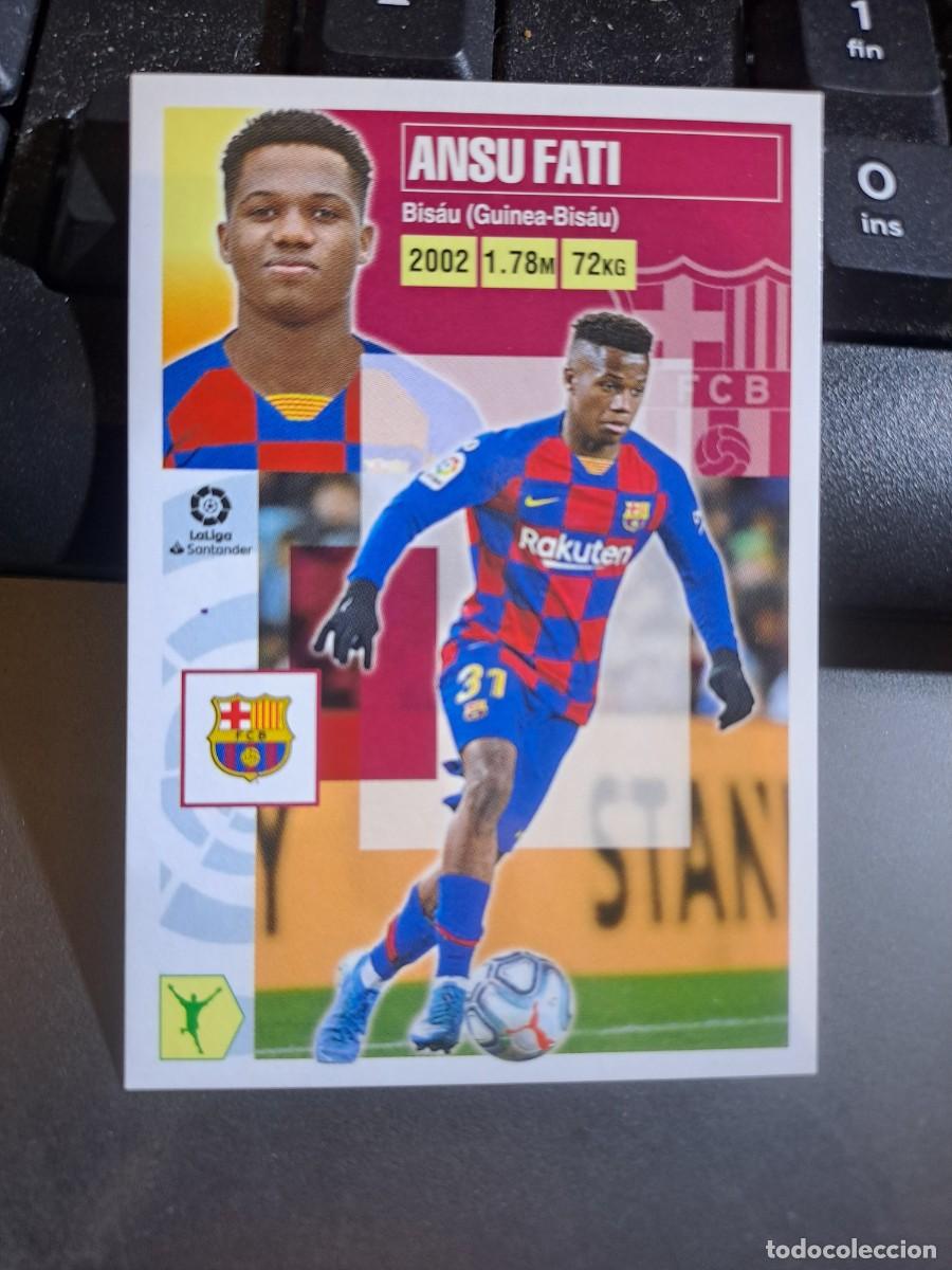 Coleccionismo Cromos antiguos: CROMO ANSU FATI 17 BARCELONA LIGA 2020 2021 20 21 ESTE PANINI NUNCA PEGADO