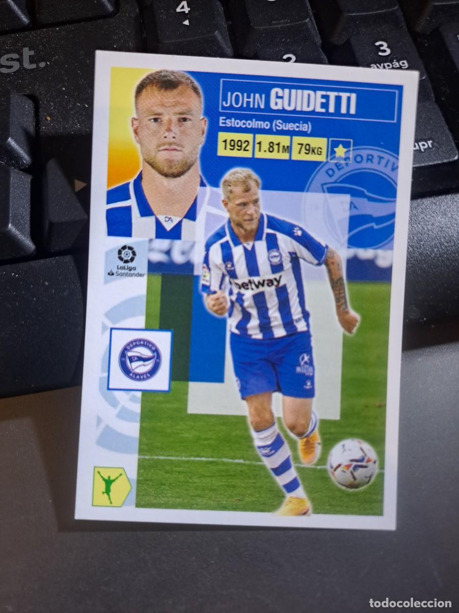 Coleccionismo Cromos antiguos: CROMO GUIDETTI 15 ALAVES LIGA 2020 2021 20 21 ESTE PANINI NUNCA PEGADO