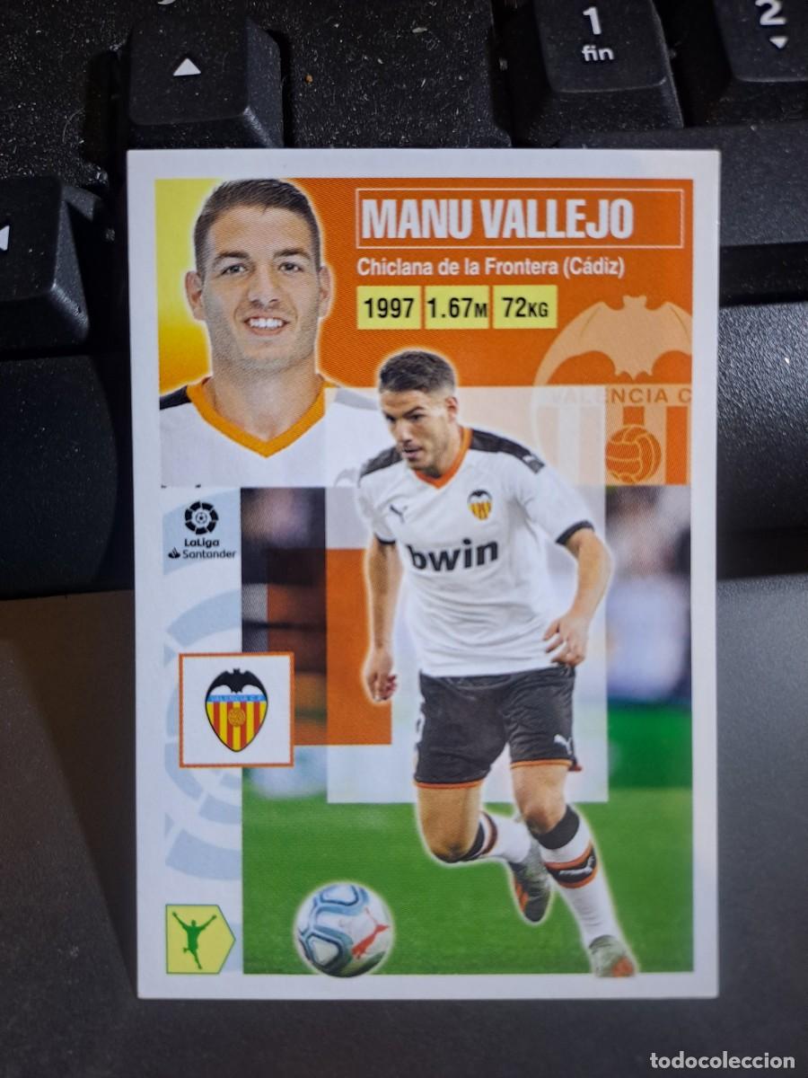 Coleccionismo Cromos antiguos: CROMO MANU VALLEJO 16 B 16B VALENCIA LIGA 2020 2021 20 21 ESTE PANINI NUNCA PEGADO