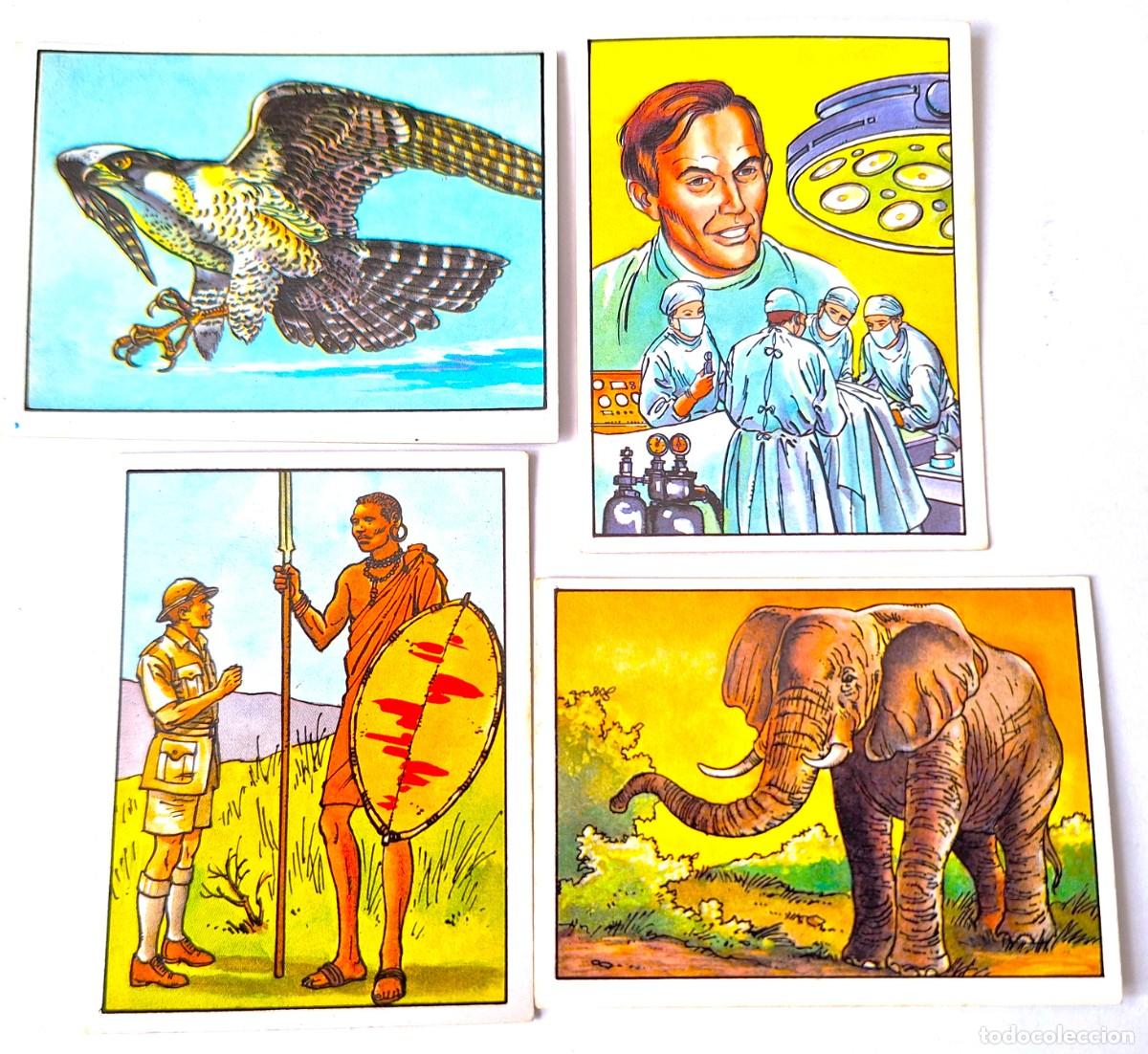 Coleccionismo Cromos antiguos: LOTE 4 CROMOS LOS RECORDS DE EDITORIAL ROS A&Ntilde;OS 80 - NUEVOS SIN USAR
