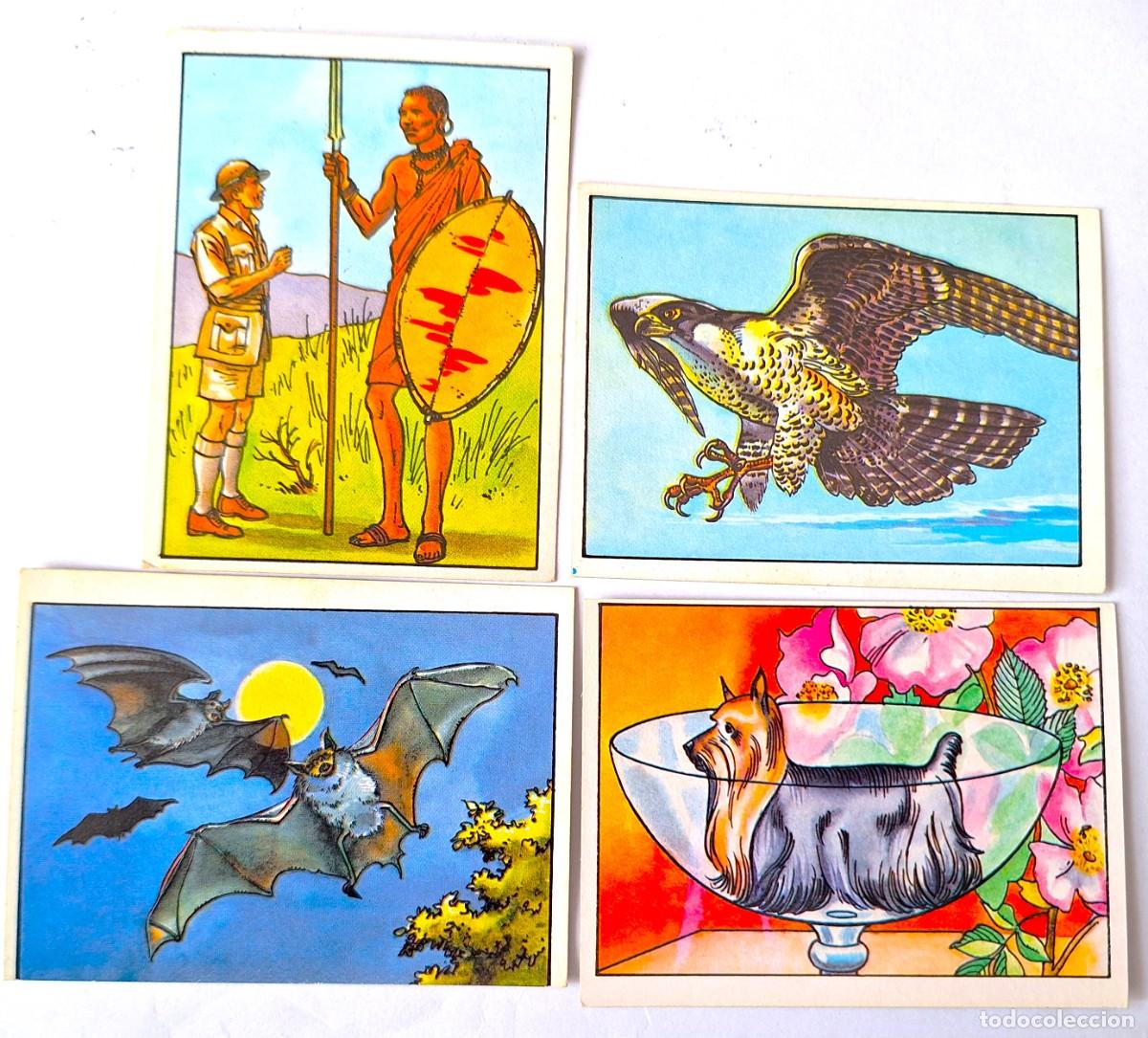 Coleccionismo Cromos antiguos: LOTE 4 CROMOS LOS RECORDS DE EDITORIAL ROS A&Ntilde;OS 80 - NUEVOS SIN USAR