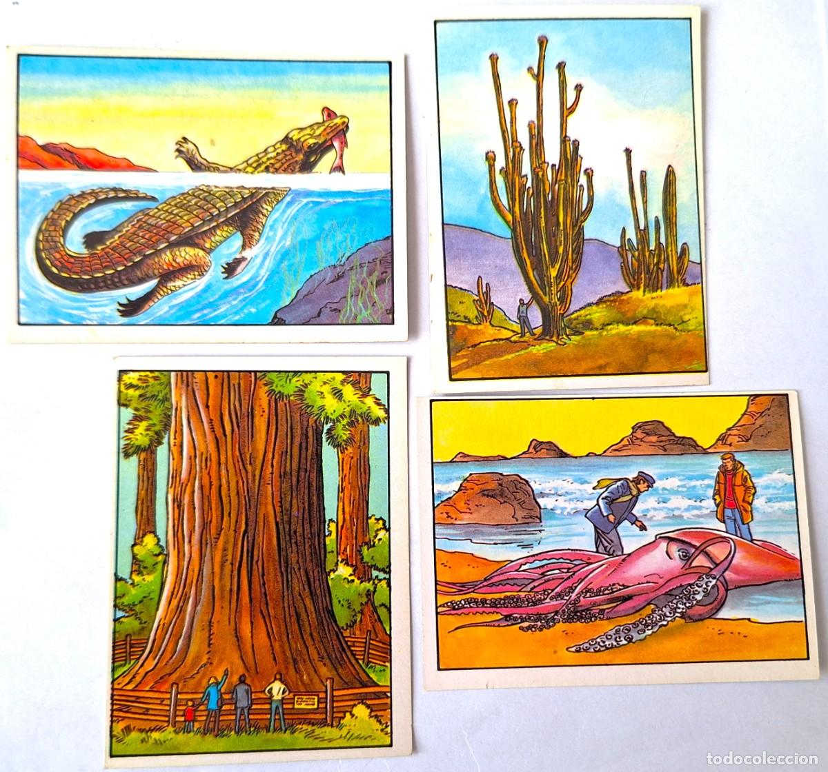 Coleccionismo Cromos antiguos: LOTE 4 CROMOS LOS RECORDS DE EDITORIAL ROS A&Ntilde;OS 80 - NUEVOS SIN USAR