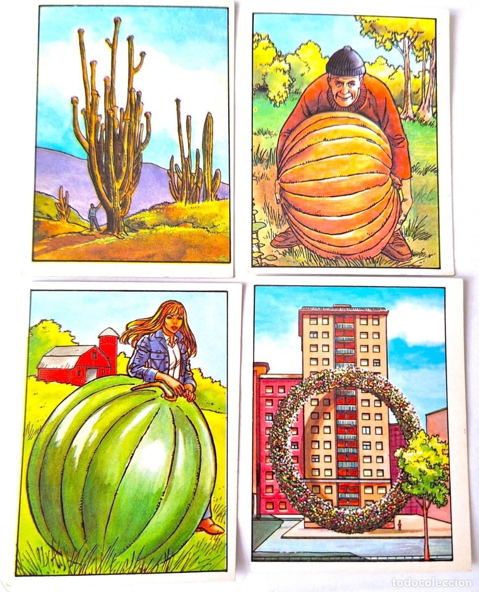 Coleccionismo Cromos antiguos: LOTE 4 CROMOS LOS RECORDS DE EDITORIAL ROS A&Ntilde;OS 80 - NUEVOS SIN USAR