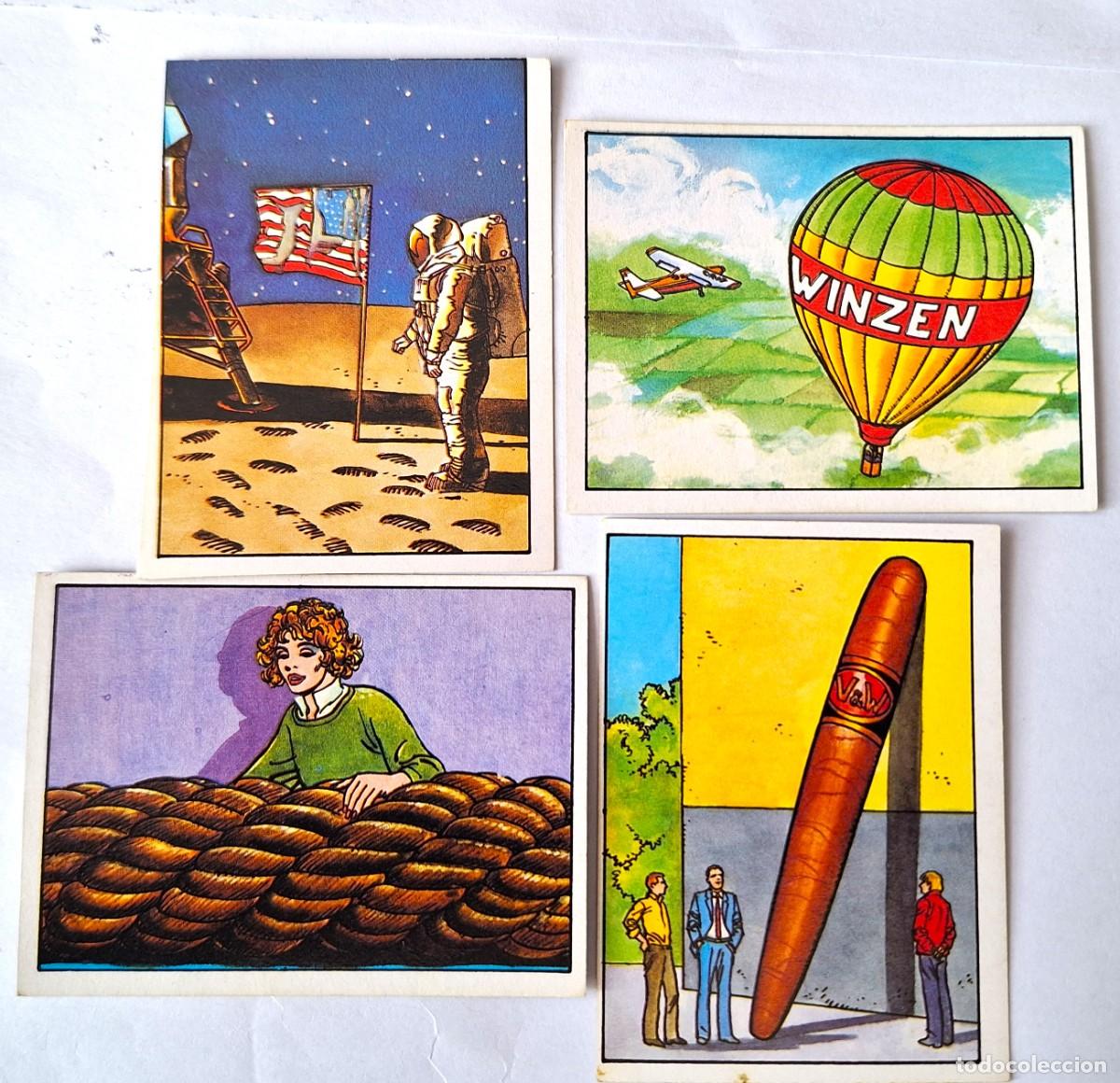 Coleccionismo Cromos antiguos: LOTE 4 CROMOS LOS RECORDS DE EDITORIAL ROS A&Ntilde;OS 80 - NUEVOS SIN USAR