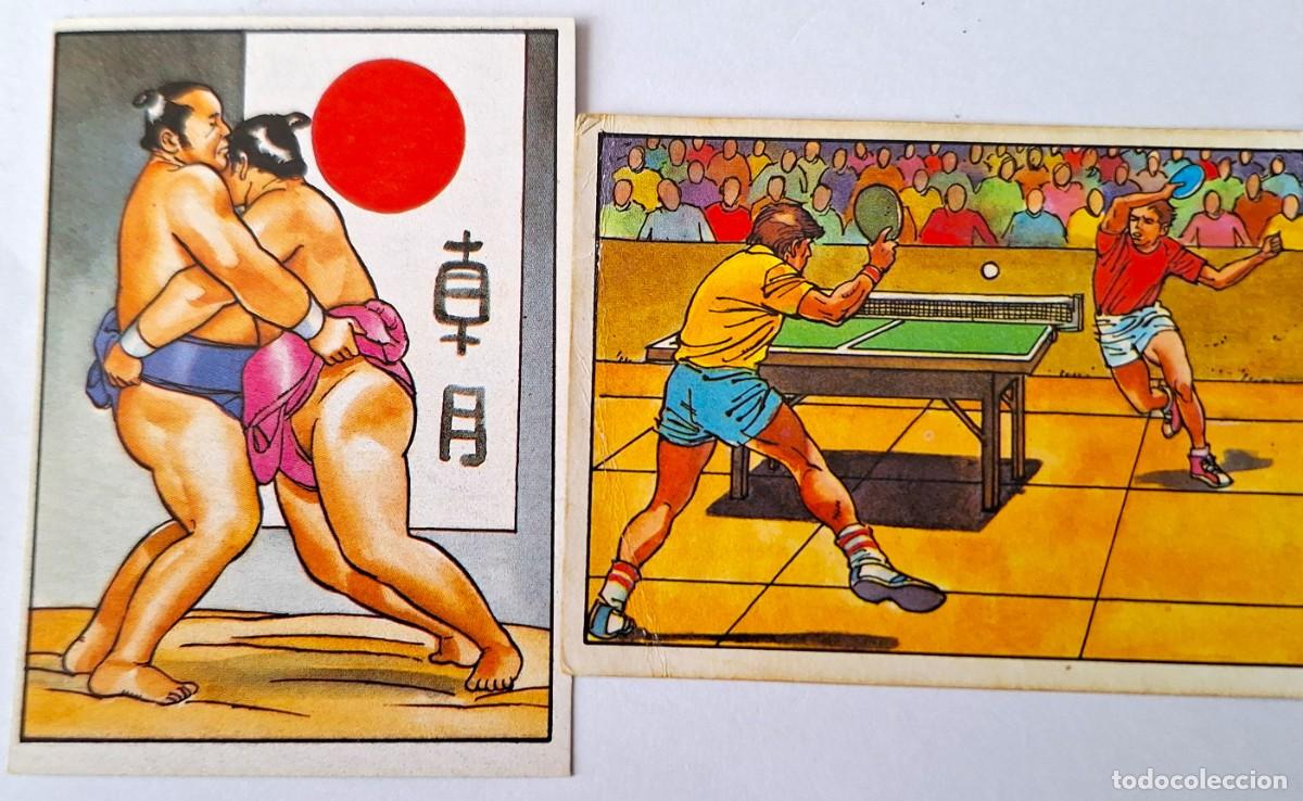 Coleccionismo Cromos antiguos: LOTE 2 CROMOS LOS RECORDS DE EDITORIAL ROS A&Ntilde;OS 80 - NUEVOS SIN USAR