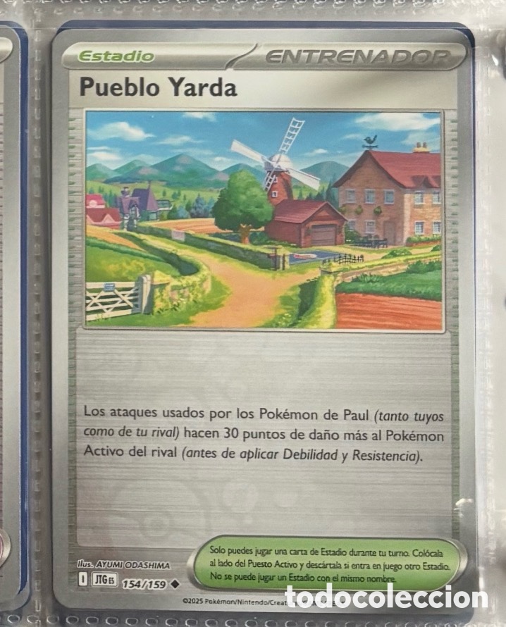 Coleccionismo Cromos antiguos: Pueblo yarda 154/159 Pokemon tcg reverse
