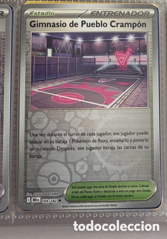Coleccionismo Cromos antiguos: Gimnasio de pueblo cramp&oacute;n 169/172 Pokemon tcg reverse