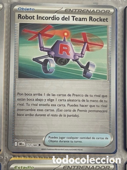 Coleccionismo Cromos antiguos: Robot incordio del team rocket 172/182 Pokemon tcg reverse