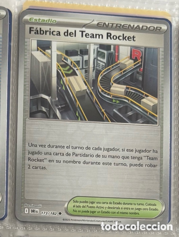 Coleccionismo Cromos antiguos: F&aacute;brica del team rocket 173/182 Pokemon tcg reverse