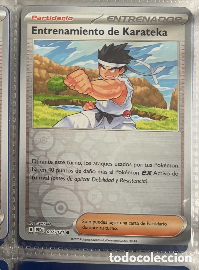 Coleccionismo Cromos antiguos: Entrenamiento de karateka 097/131 Pokemon tcg reverse
